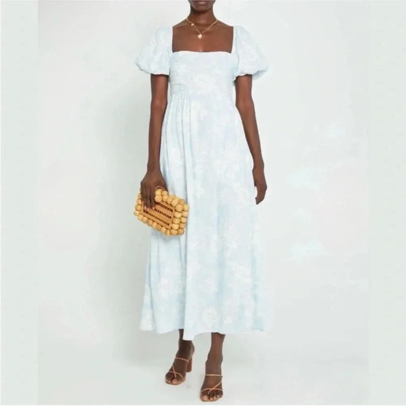 O.P.T Dresses & Skirts - O.P.T Linen Blend Romantic Floral Dress L